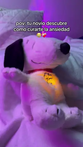 Este Snoopy me hace sentir muy segura sin el 🥹 #snoopy #snoopylover #regalonovia #ansiedad #peluchequerespira 