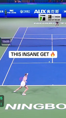 Turning on the jets 🛩️ #yastremska #tennis #hotshot #insane @BetMGM #shotoftheday 
