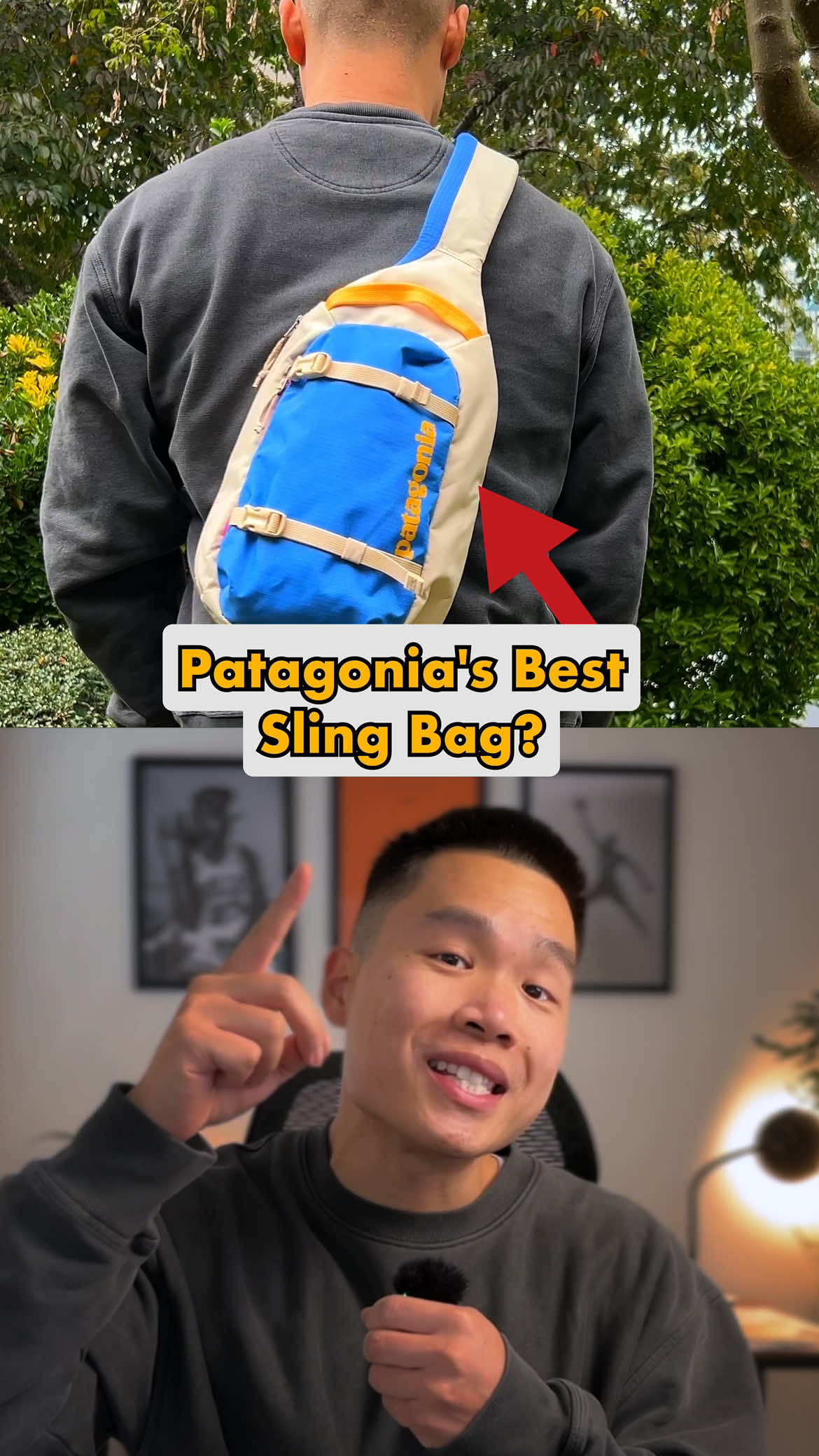 Everyone is switching to this sling bag for the same reason   Most slings can only carry just the basics but this one lets you strap on extra gear with an external buckle system, perfect for something like an extra sweater This is the @Patagonia atom sling 8L  Its quick-access front pocket makes it easy to grab your essentials and with the zippers facing upwards, you can swing it around and easily reach for your gear  But what really surprised me was how comfortable the straps were even when fully packed making this sling a great option for travel or hiking  And this final detail will change everything It only has one divider inside with the smaller pocket having nothing at all  Some people love the minimal layout, others hate the lack of organization Which side are you on? Follow @patrickzhaoo for more reviews like this.  Comment “guide” and I’ll send over my free backpack selection guide to teach you what to look for, what to avoid, and how to pick the right one based on your travel style. It’s also packed with the best recommendations (I’ve reviewed 50+) so you never regret a purchase again!
