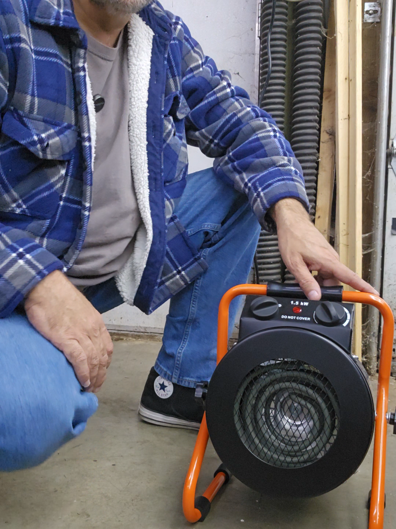 vevor space heater with thermostat  #tools #garage #vevor #greenhouse #heater @Vevor Store US 