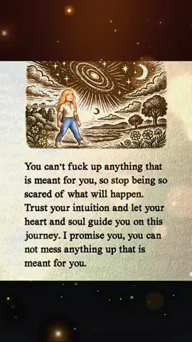 If it’s meant to be, you can’t  “F” it up. ❤️