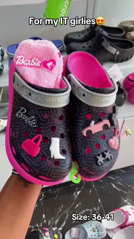 Barbie crocs available as seen. Price: 40,000 as seen Link in bio to place an order. #goviral #crocvendorinlagos #crocsgang 