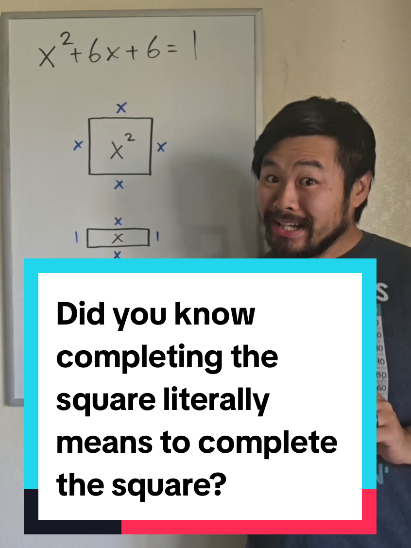 Did you know completing the square literally means to complete the square? #math #mathematics #maths #Science #stem 