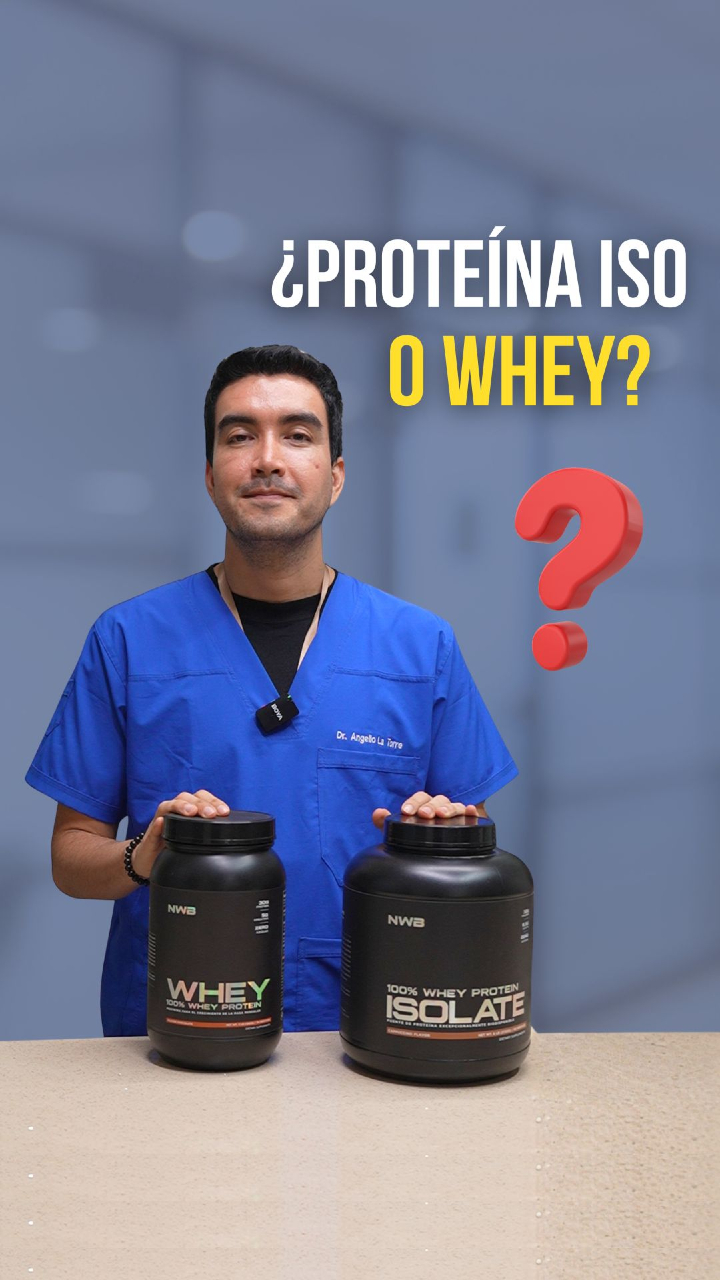 ¿No sabes si comprar proteína whey o ISO? 🤔 Te explico la diferencia para que elijas la correcta según tus objetivos. ⚡ Como médico integrativo, recomiendo la proteína de @nwbfitness cod%: DOC10% #proteina #wheyprotein #proteinaiso #whey #iso #suplementos #medicinaintegrativa
