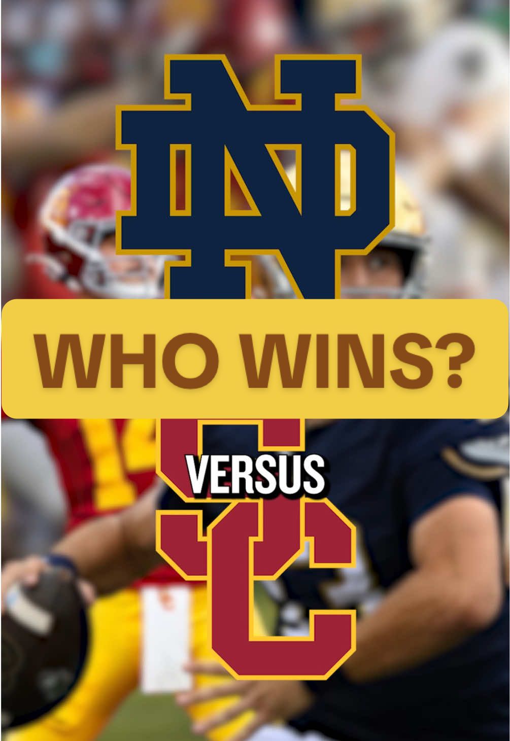 Who wins this year's game: Notre Dame or USC? 👀 @Donald Coletta #uscfootball  #notredamefootball  #CollegeFootball 