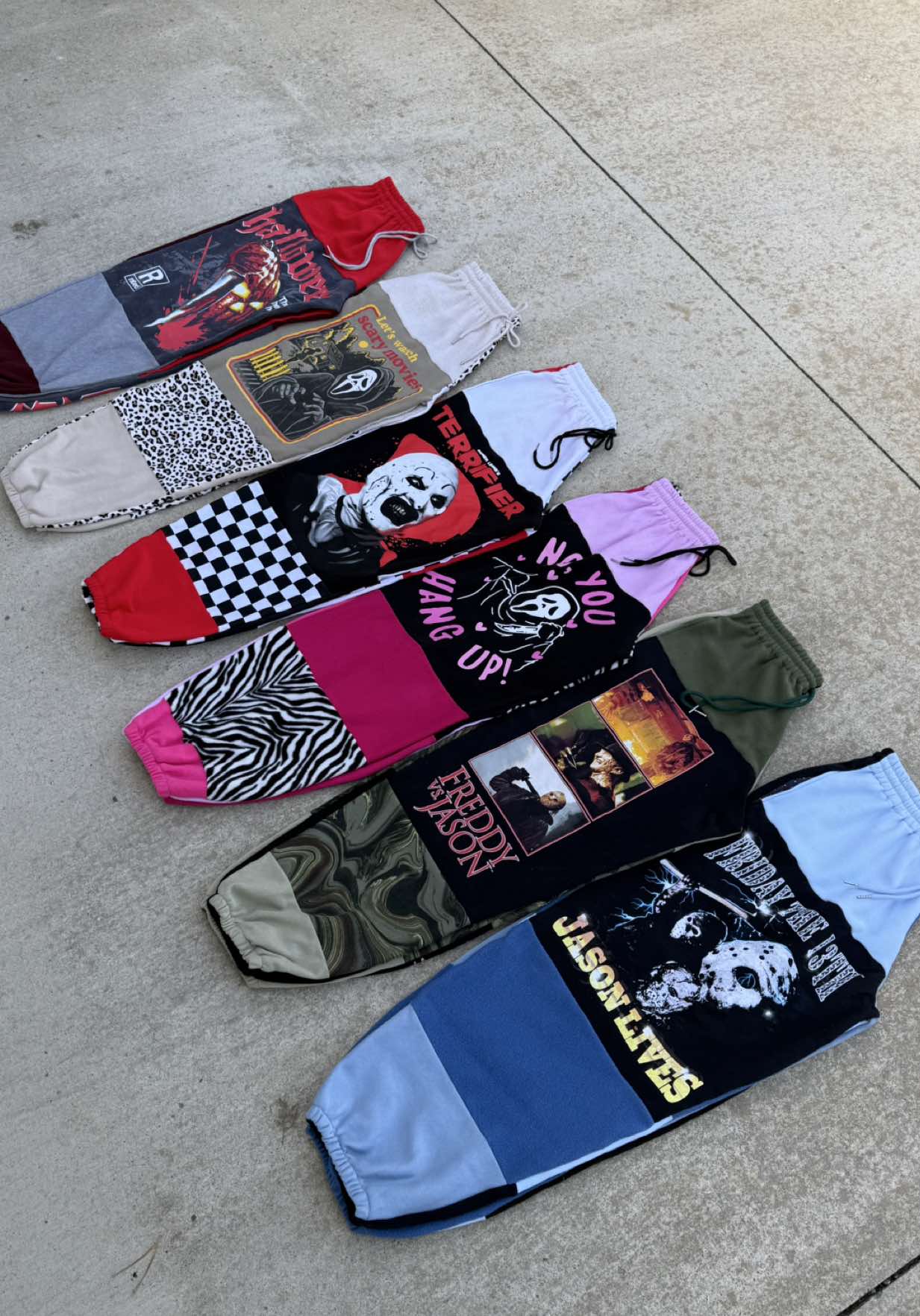 should i make more? 🤔  one of a kind. cozy. POCKETS. perfection!!!!  available friday 10/17 7pm EST!  #upcycle #horror #streetwear #upcycledclothes 