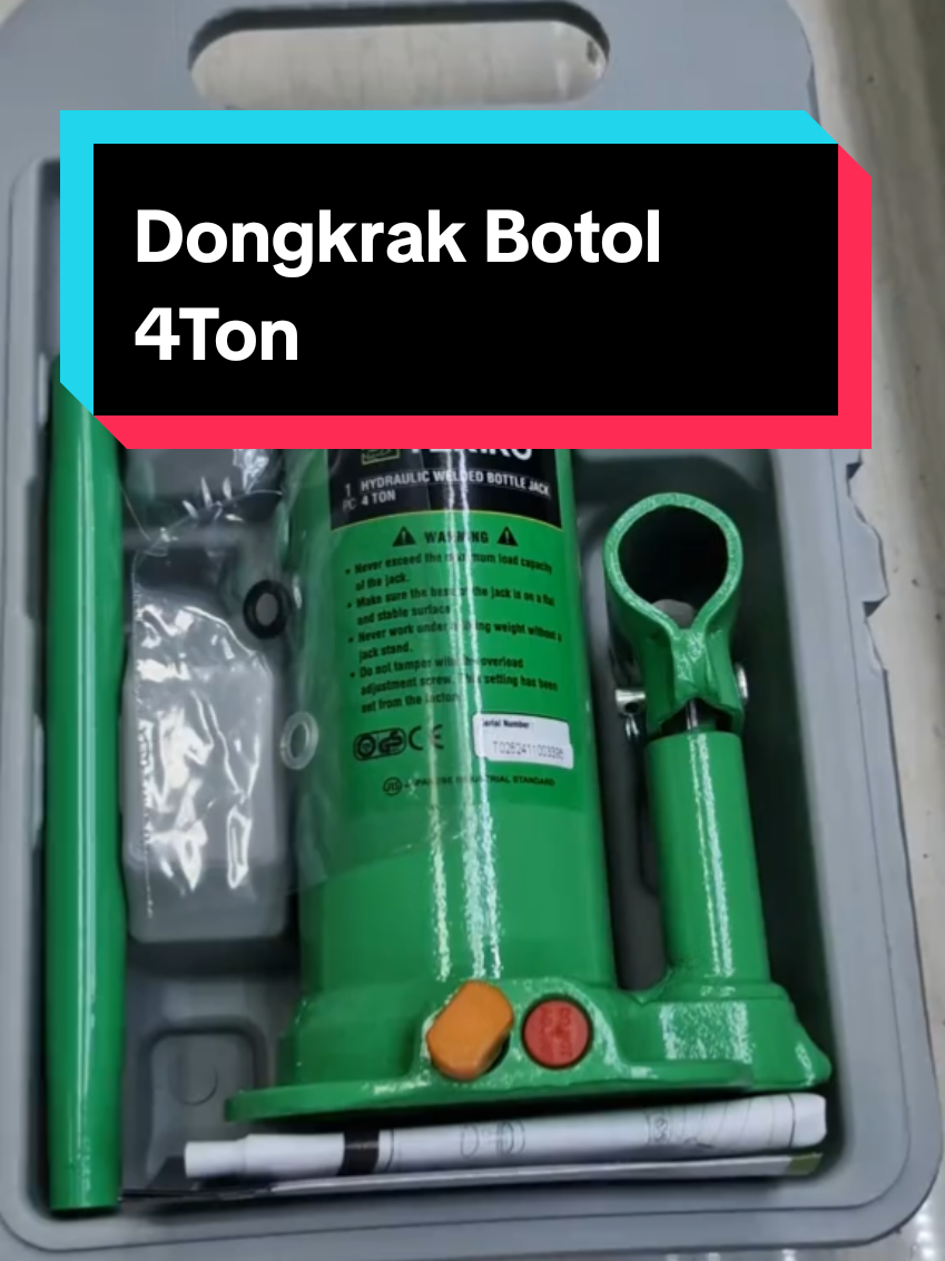 TEKIRO DONGKRAK BOTOL 4TON#dongkrakbotol #dongkrakmobil #dongkrak 