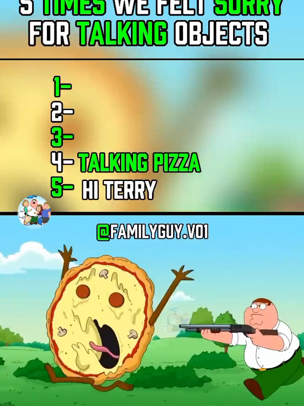 5 times we felt sorry for talking object in family guy #familyguy #top5 #fyp #tiktokviral #tiktokusa 