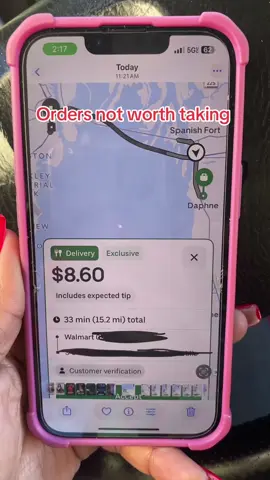 Orders I will not take #gigs #deliverydriver #doordashdelivery #doordash #ubereats 