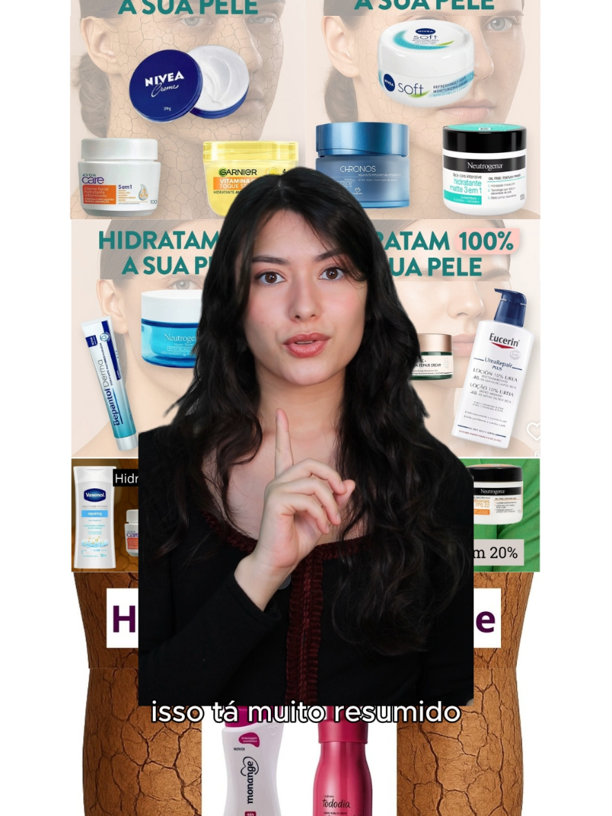 a esta altura, você já deve ter se deparado com conteúdos que supostamente informam qual cosmético hidrata mesmo e qual não hidrata nada, não é mesmo? essa é uma trend que está perdurando em algumas páginas de beleza, mas vamos entender melhor o que isso quer dizer ou não quer dizer. #hidratante #hidratantes