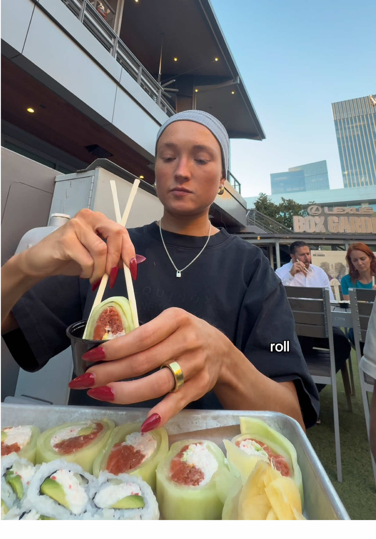 what I eat in a day to stay lean while fueling to build muscle and enjoy my life !!!! + some eating out balance 🍣🌈🥑❤️‍🔥 I also take supplements for 130 cals from @Legion Supplements code kstory (creatine, triumph, HMB)  Pro tip: I plan my meals out in advance and fill in the gaps with macros around it! Since this sushi was lower protein, I made sure my snack was super high protein today! #wieiadhealthy #whatieatinadayrealistic #fdoehealthy #nutritioncoach #bodyrecomp 