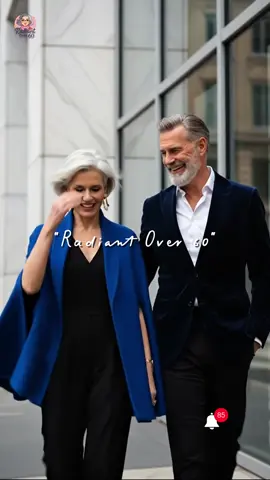 Timeless Love Over 60 💙 Quiet Elegant in Blue #radiantover60 #timelessfashion #quietluxury  #fashionover60 #trending 