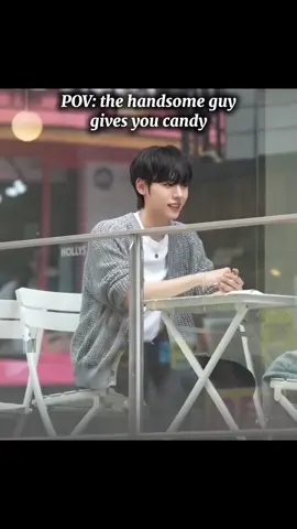 When the handsome guy gives you candy😊 | #fypシ゚viral #koreanprank #prank #korean #trending 