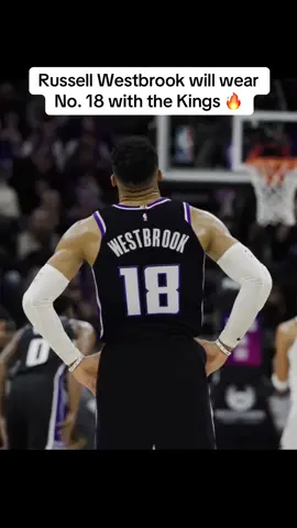 A new number in Year 18 for Brodie 😤 (via @Sacramento Kings) #russellwestbrook #NBA #kings #basketball #espnsocial 