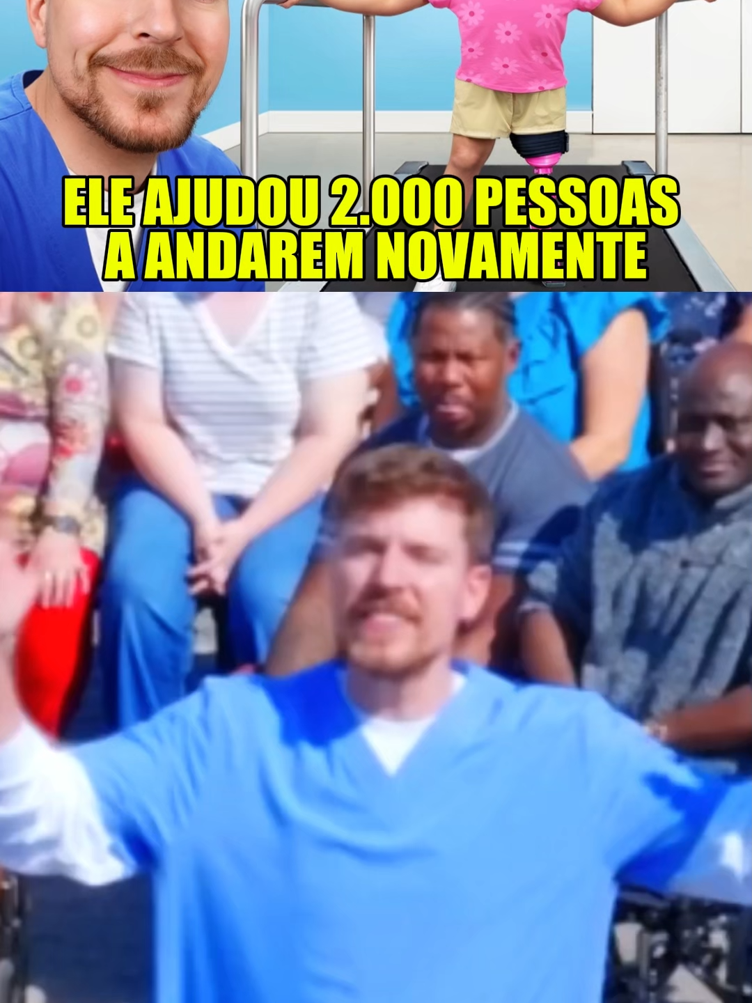 ELE AJUDOU 2.000 PESSOAS A ANDAREM NOVAMENTE #cortes #mrbeast