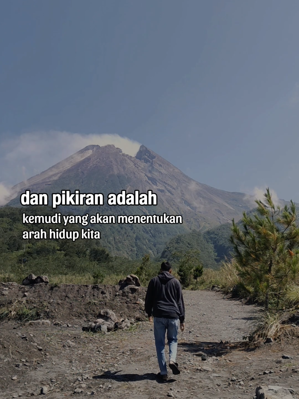 Selalu berpikir positif ya!  #jogja #merapi #jeepmerapi #lavatourmerapi #fypシ゚ 