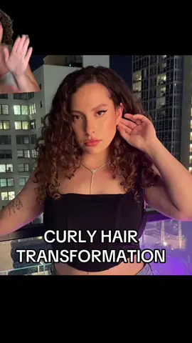 My curls then and now #curlyhair #haircuttransformation 