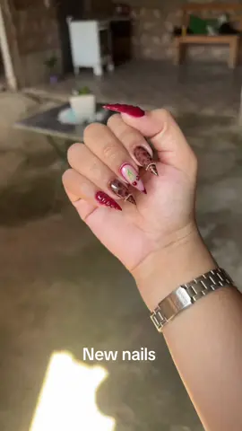 🍒🐆 #nails #foryou #fyp 