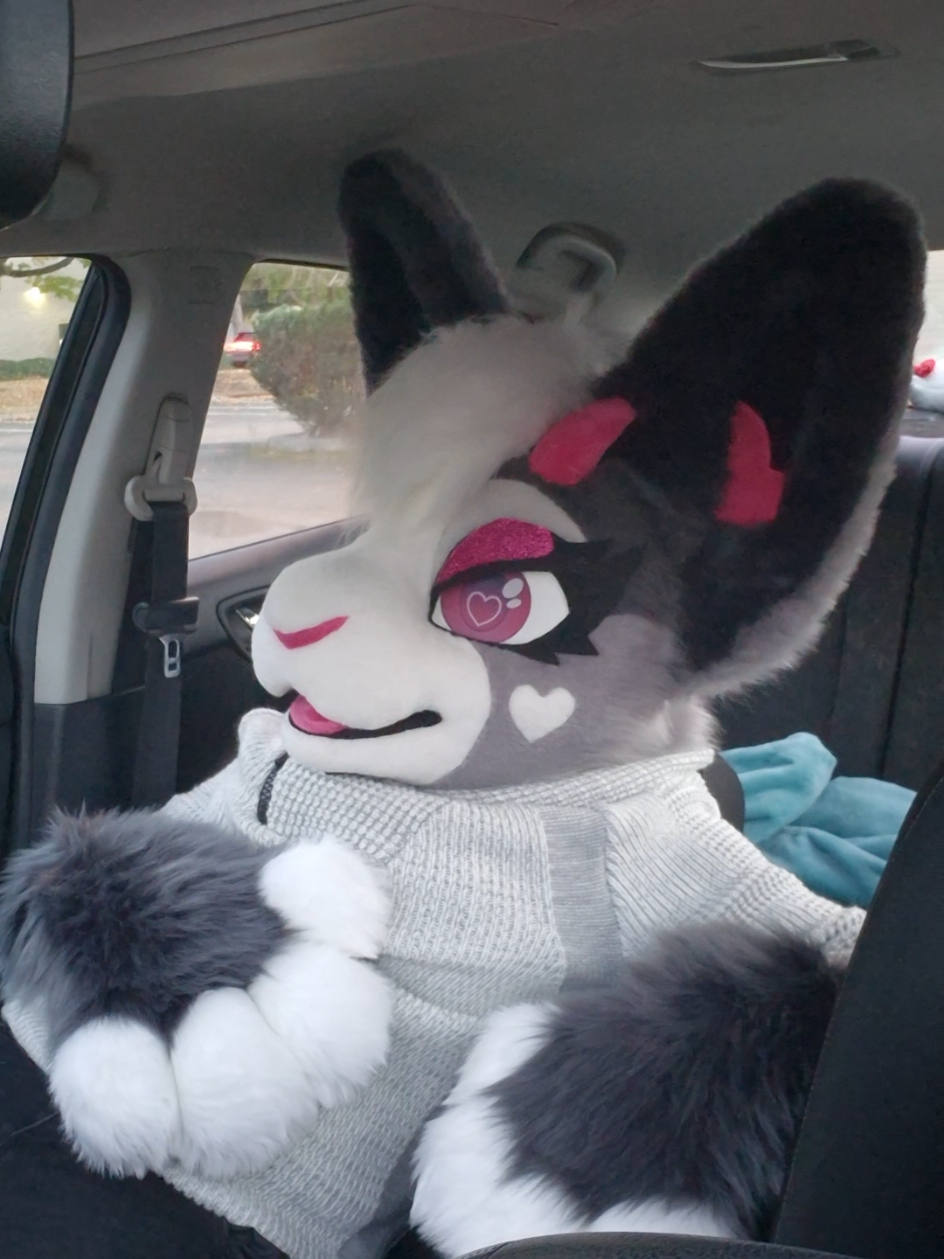 Mochi likes asking the big questions during afternoon gardening 🤭 #fursuit #furrytiktok #furyou #furry #fursona 
