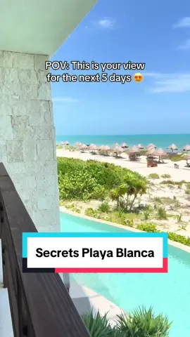 Pure luxury is found at Secrets Playa Blanca Costa Mujeres. 😍 This is one of my favorite adult only all-inclusive resorts! 