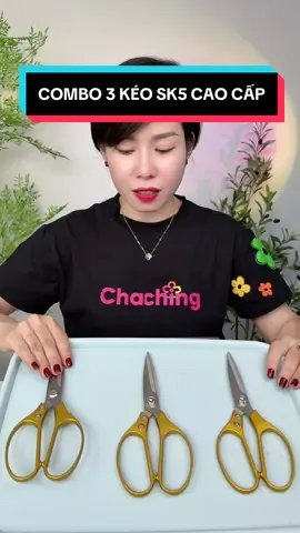 COMBO 3 KÉO SK5 THÉP SK5 CAO CẤP #keosk5 #giadungtienich #cindythuytichcuc