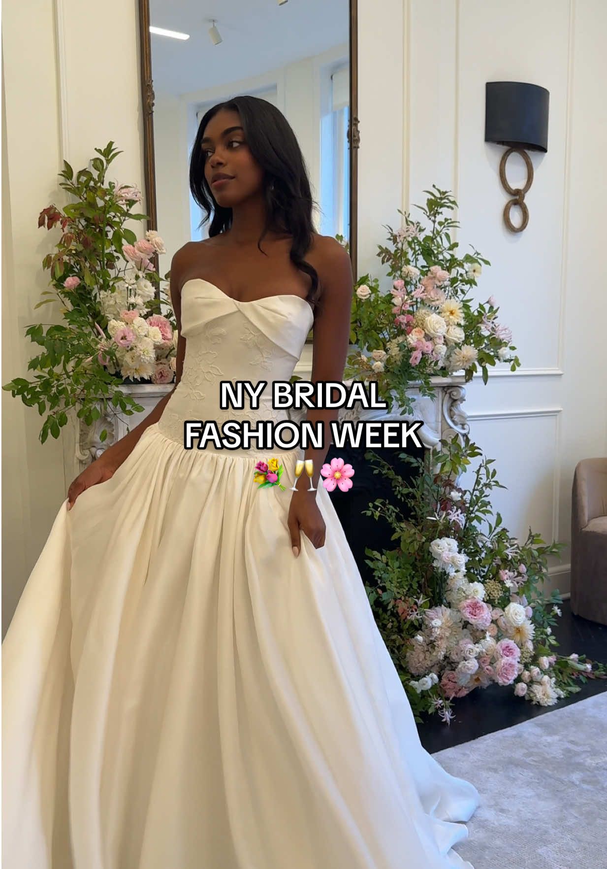 Love doing bridal work! It’s so ethereal and girly! ❤️🌸💐@Anne Barge @Anne Barge Atelier  #weddingtok #bridalweek #weddingdress #nycmodel #2025bride 