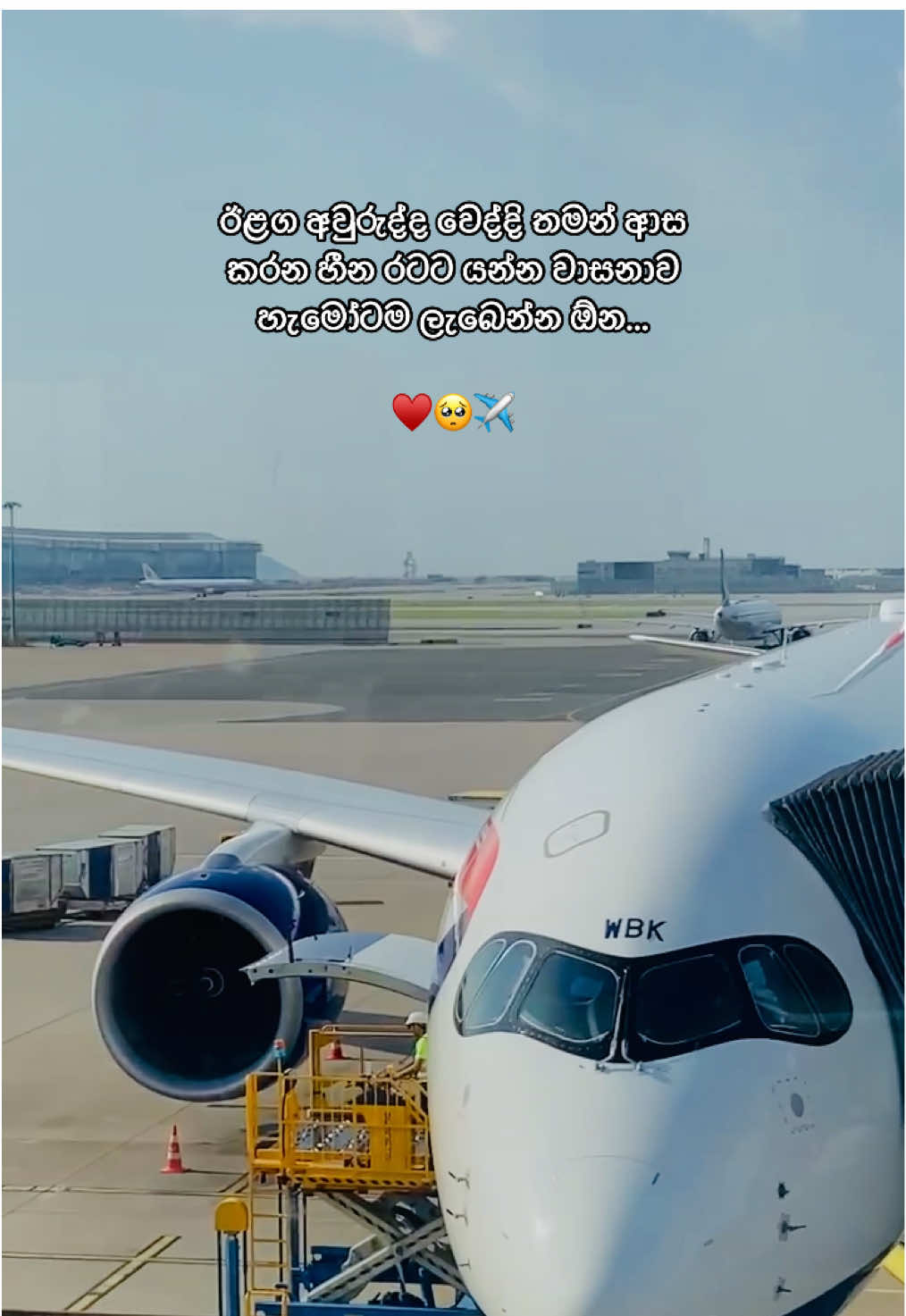 අනේ ඉතින් මගේ නිසා බලාන ඉන්නවා සිතා!🥺✈️🫀