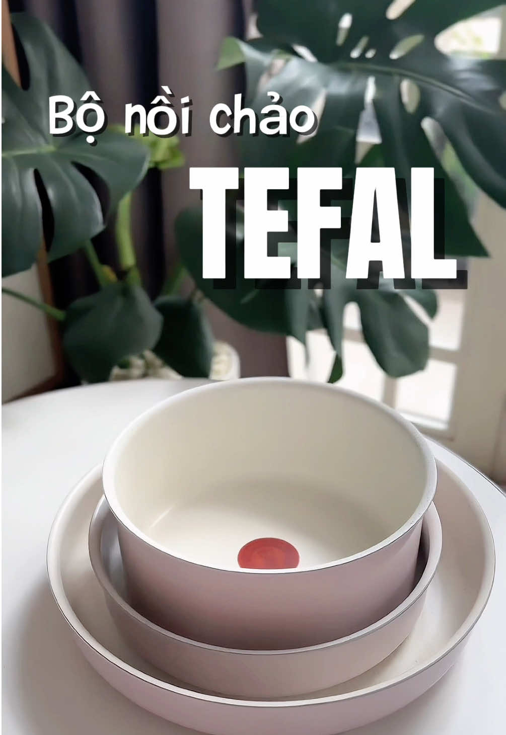 Bộ nồi chảo chống dính vân đá cán rời cao cấp Tefal Ingenio Serenity. #Tefal #TefalVietnam #IngenioSerenity #ChaoNoiDaNang  #Chaocanroi