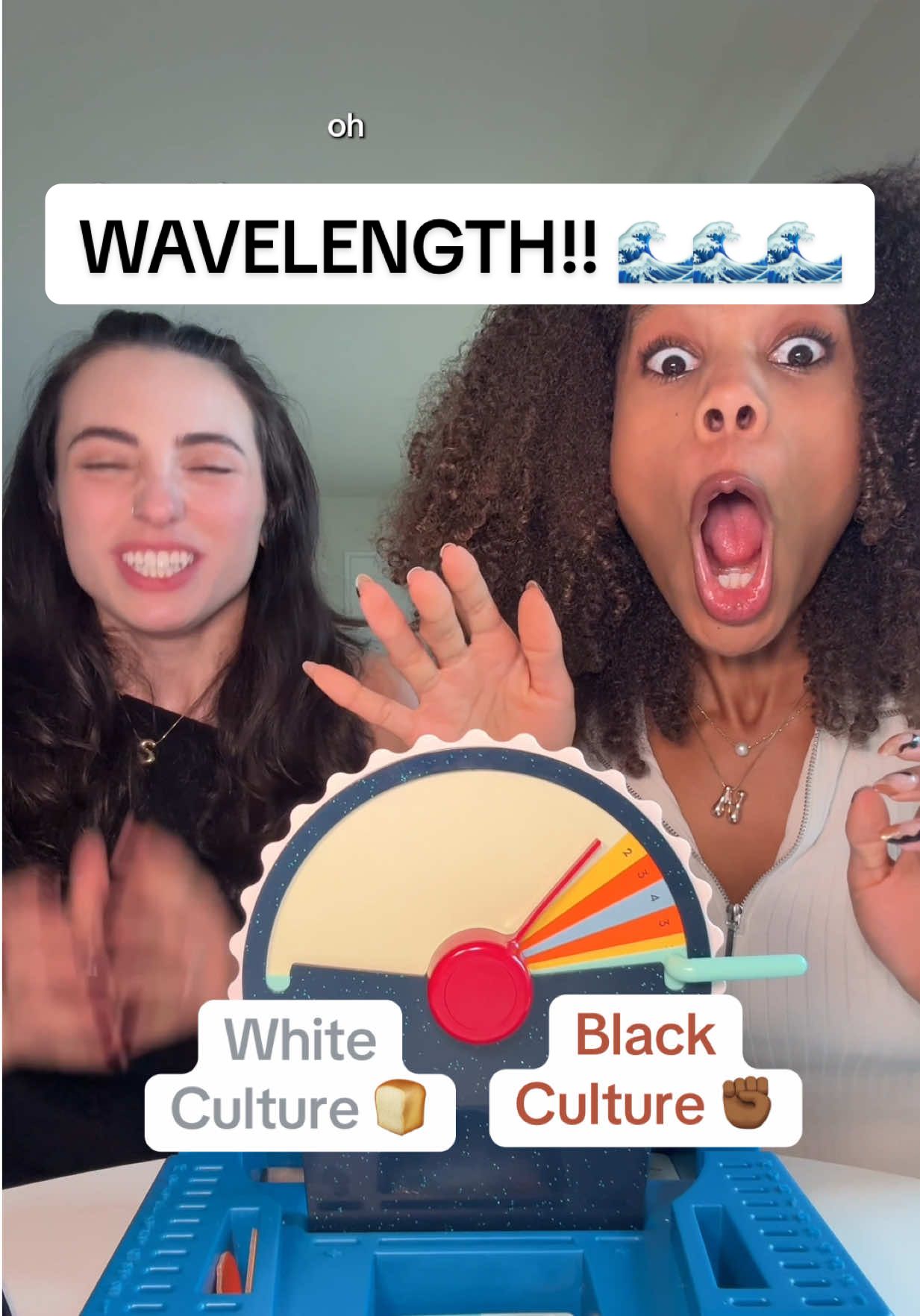 The MICROAGRESSION?!? (From an unlikely source 😱) What was your score?? #besties #bestiesforever #wavelength #boardgames 