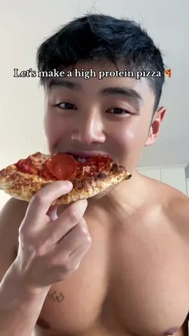 This pizza turns out so bomb everytime! 🤤  Instructions: • Preheat the oven to 450 degrees • Mix 1 cup of flour & 1 cup of cottage cheese and add a teaspoon of baking powder • Knead into a dough (it can get sticky lol) • Form into a crust on parchment oaoarr paper on a pan • Drizzle and spread olive oil on crust  • Bake crust at 450 for 8-10 min • Remove crust from oven and add toppings (I use pizza sauce, mozzarella, and turkey pepperoni) • Bake for another 5 minutes and then broil for 1-2 minutes • Enjoy 😋  #cottagecheese #pizza #highprotein #cooking #cottagecheeserecipe 
