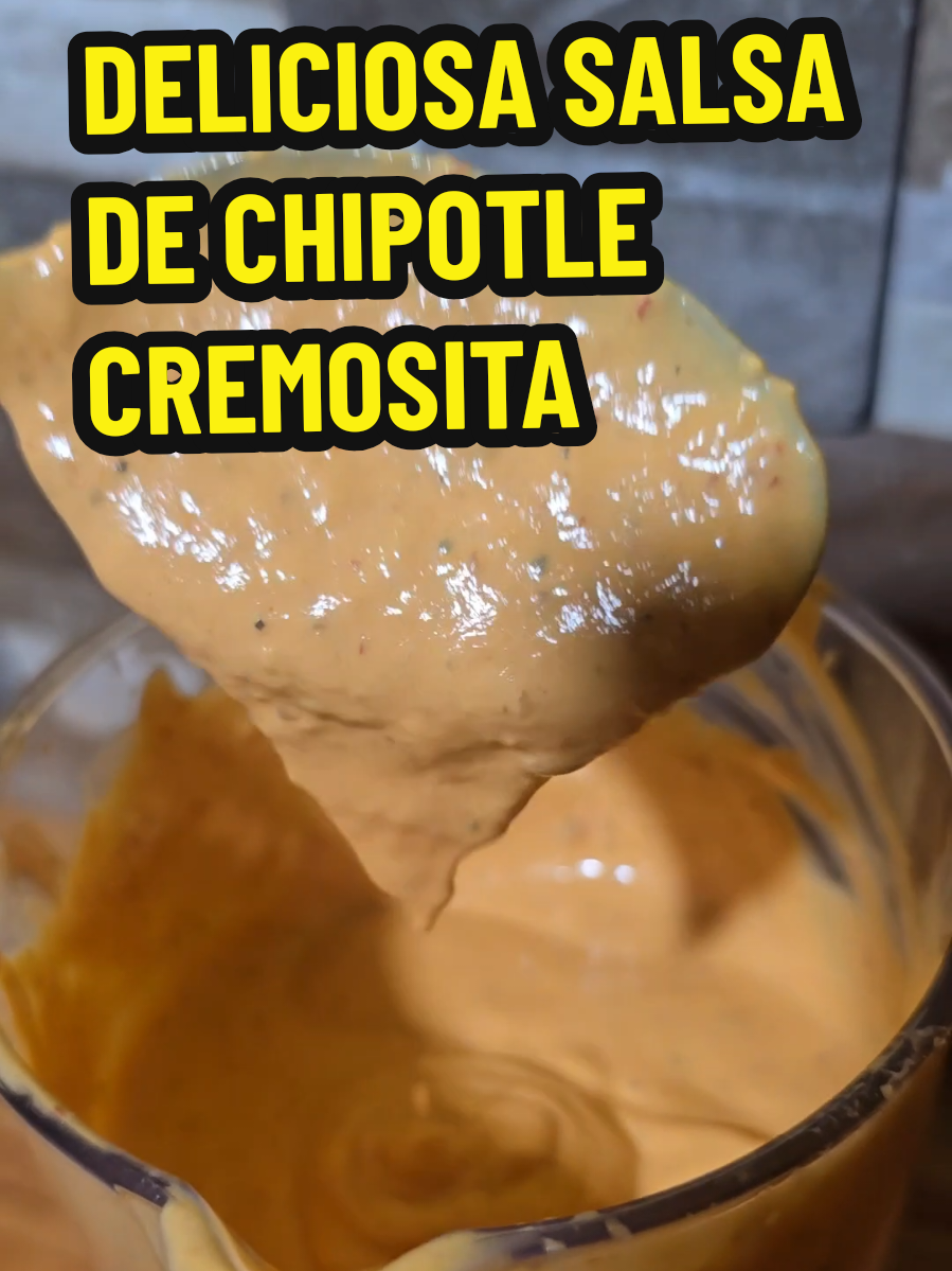 Respuesta a @myessj Aqui les dejo la receta de esta deliciosa salsa de chipotle super fácil de hacer sin complicaciones #salsadechipotle #chipotle #salsa #recetasfaciles #wendyalfaro 