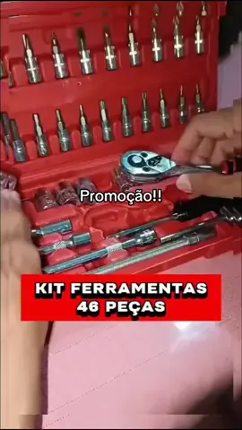 40 Peças / 46 Peças Jogo De Chave Catraca Caixa De Ferramentas Completa Reversível Soquetes Maleta  ##kitferramentas##ferramentas##soquetes##praticidade