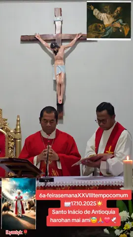 6a-feirasemanaXXVIIItempocomum 🗓17.10.2025🌟 Santo Inácio de Antioquia harohan mai ami😇🙏❤️🕊