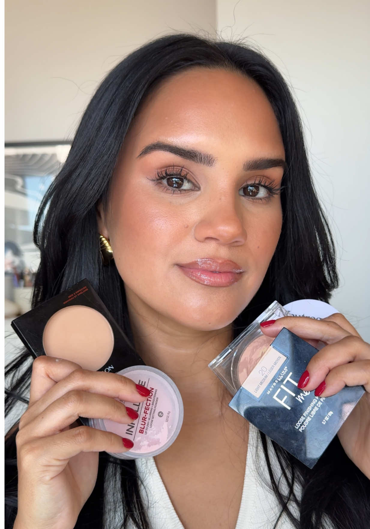 My favorite drugstore makeup setting powders  Revlon Photoready Blurring Powder  Neutrogena Hydroboost Powder  Maybelline Fit Me Powder  Loreal Blurfection Powder  Moprhe Cloudlight Powder J.Cat Beauty Pearl Pro Powder  Affordable makeup, makeup review, makeup for dry skin, setting powder review, drugstore makeup review, drugstore makeup must haves #drugstoremakeup #makeupreview #affordablemakeup #settingpowder 
