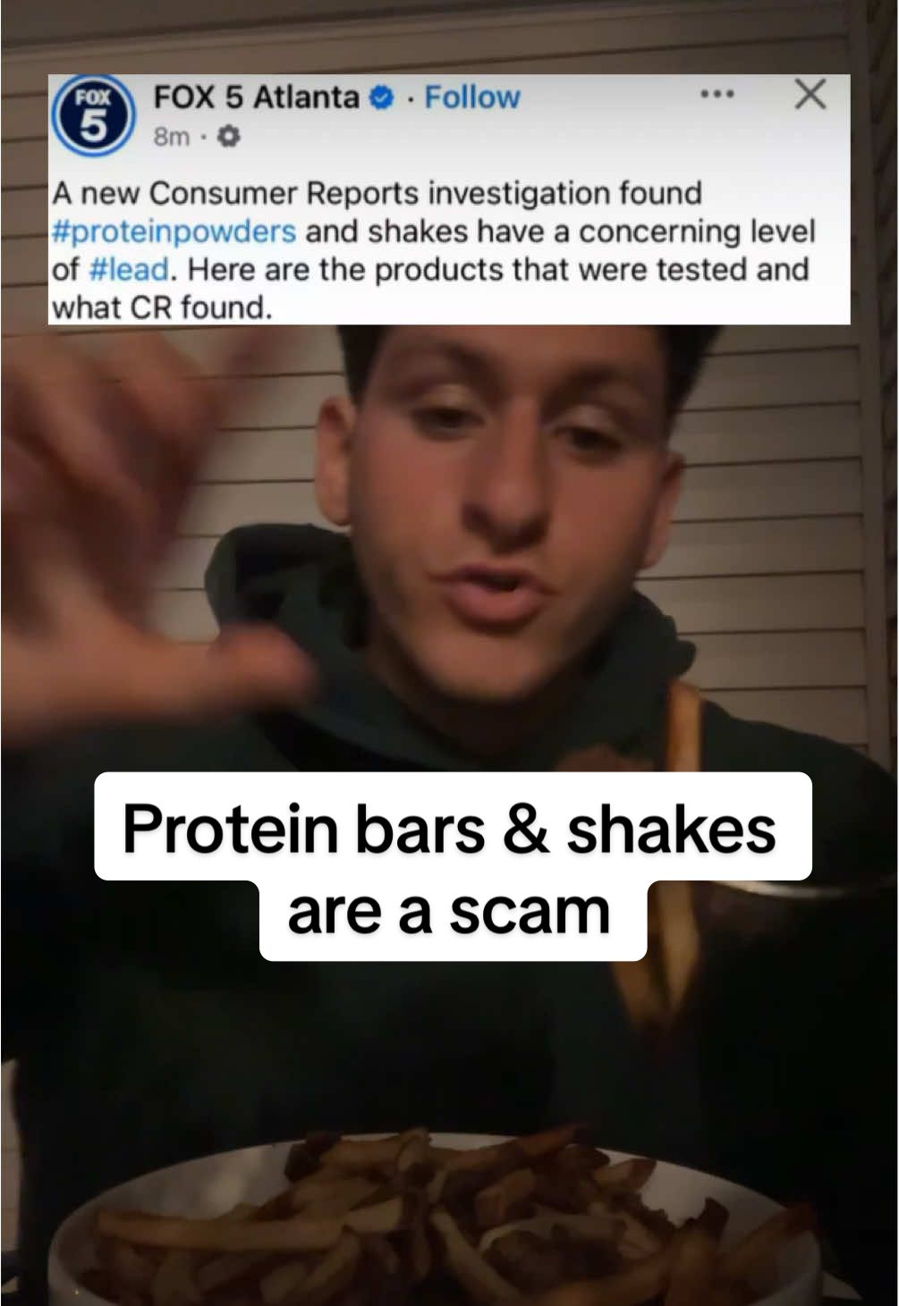 Save this for someone who comes protein bars & shakes daily. The main thing I’ve noticed with intaking the majority of these high protein convenient foods is there going to get you bloated, not satiated, & negatives skin reactions.  Just try eating more Whole Foods as your source of protein so you can improve yourself way more than eating synthetic protein #protein #proteinshake #proteinbars #health 