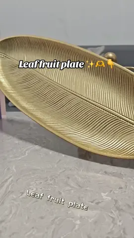 Leaf fruit plate ✨🫶👇#homedecor #fyp #plate 