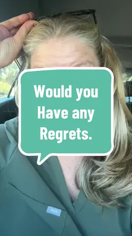 What do you regret?  Please tell me in the comments.  #hospicenursejulie #regrets #caregiversoftiktok #grief #lifelessons 