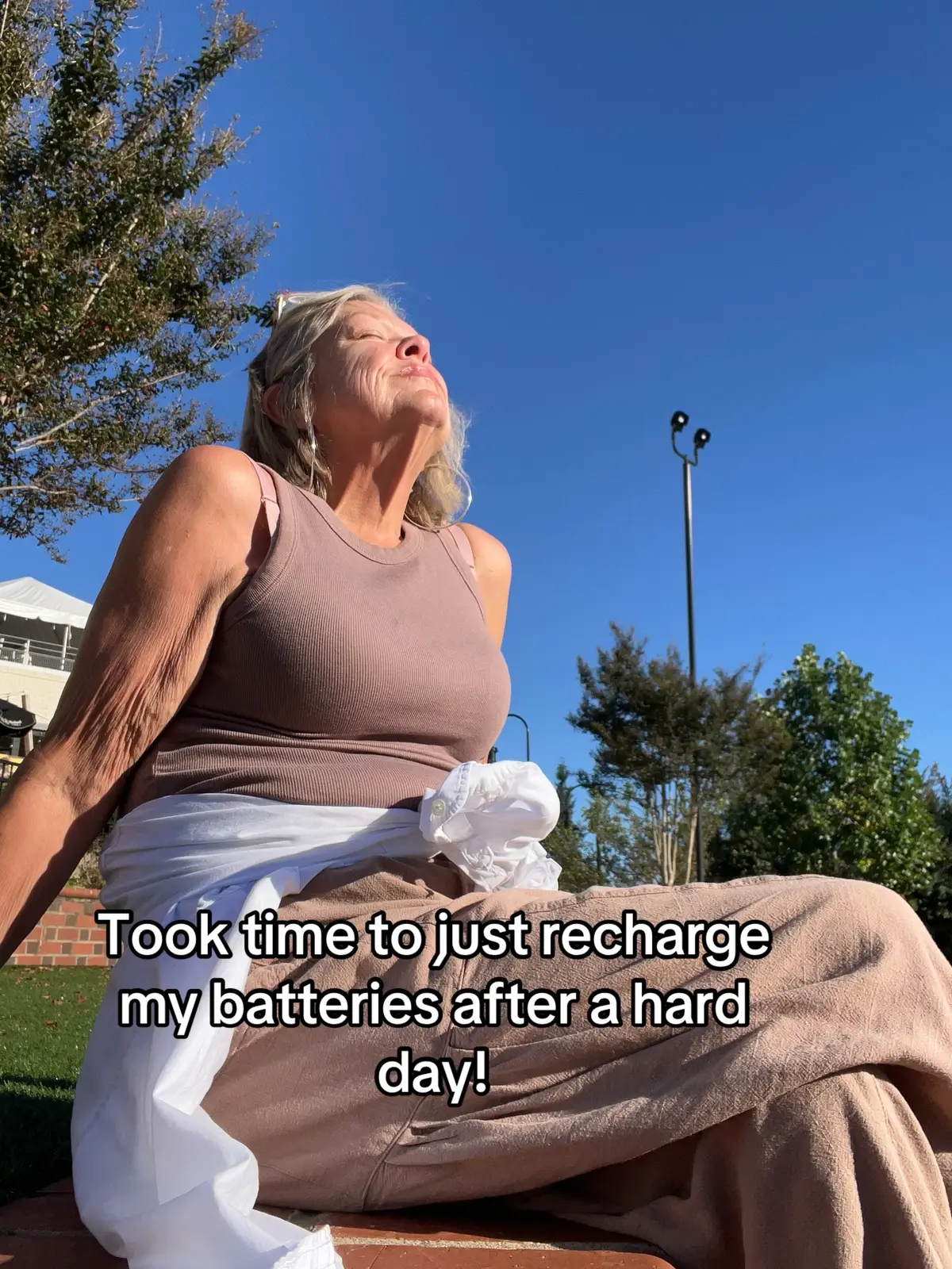 Today I took a moment just to enjoy the warmth and the feel of the sun. Life has been hard lately and I needed this.