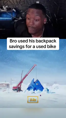 Bro used his backpack savings for a used bike  #streamer #streaming #fyp 