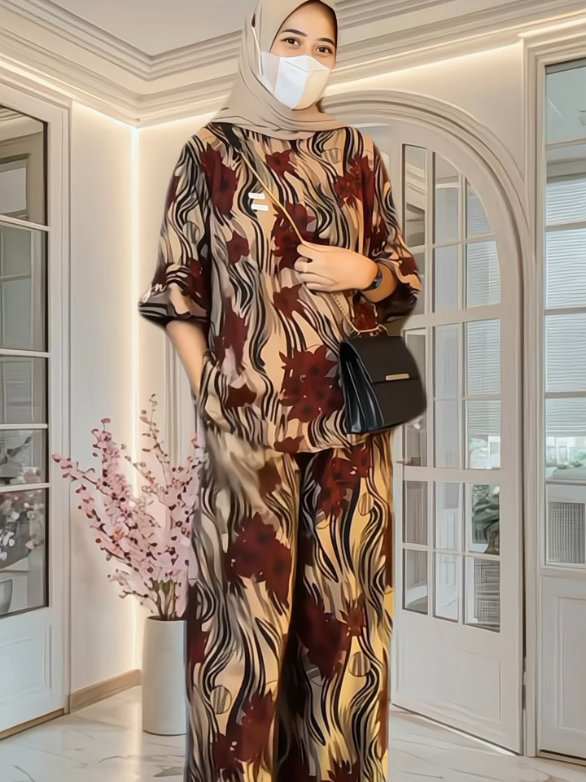 DAILY OOTD ONE SET MOTIF OLIVI #oneset #fyp 