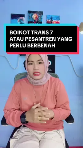 Saya bicara sebagai anak pesantren yang memang tidak terima dengan perbuatan oknum yang mencemari nama pesantren dengan topeng agama islam. Saya ingin pesantren tetap jadi tempat menimba ilmu dengan tenang dan dapat dipercaya. #boikottrans7 #pesantren #pondokpesantren 