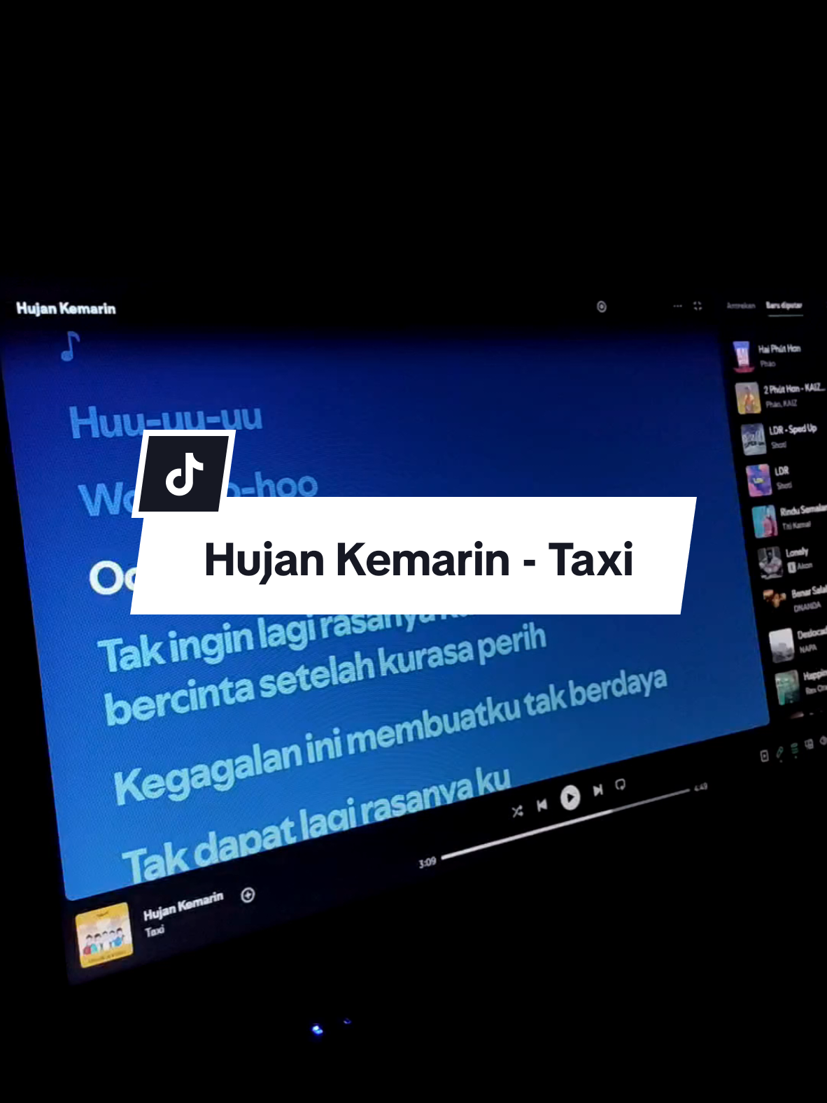 Hujan Kemarin - Taxi  #Liriklagu #HujanKemarin #Taxi #spotify 