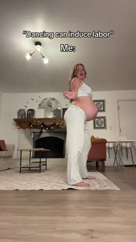 I was exhausted after the third time trying this, so this is the best I got😂 #40weekspregnant #trendingdance #dancingpregnant #inducelabor 