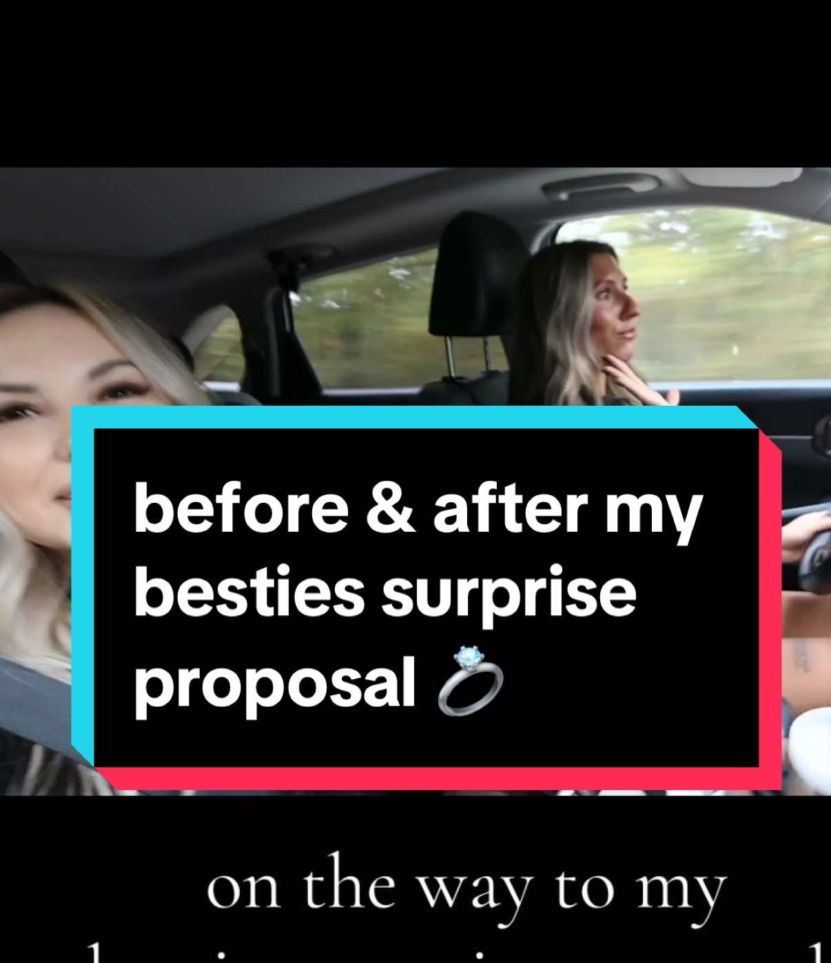 here’s some before & after clips of flying all the way across the country to surprise my bestie & coordinating her surprise proposal ✨ 💍 stay tuned for more @Hail🍒🖤 