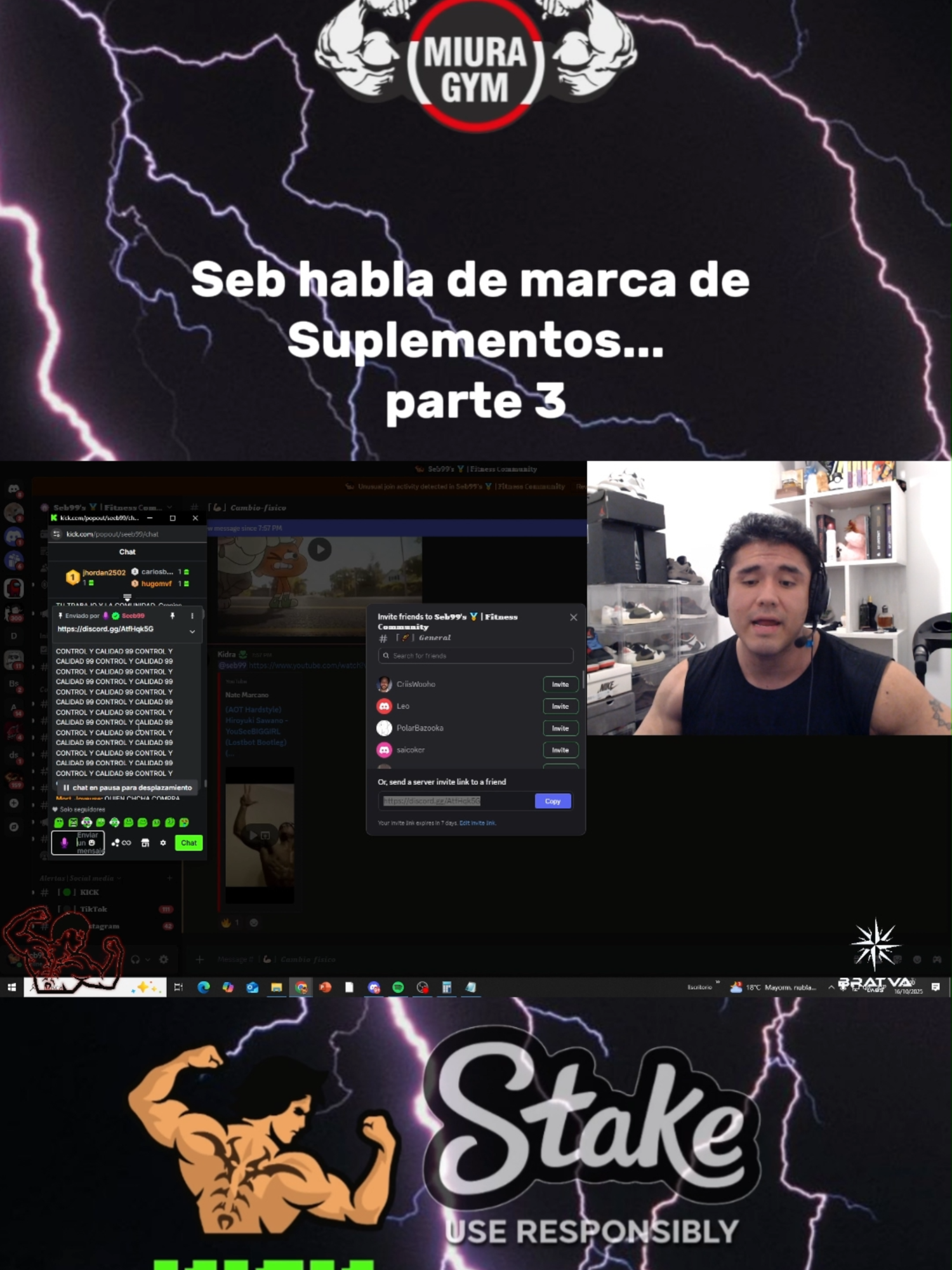 okei q mas#seeb99 #renzosivina #aangelclips #miuragym #gym #peru🇵🇪 #risa #show #fyp #kick #streamer #clips #musculation #bodybuilders #work #glory #pain #stream #viral #foryou