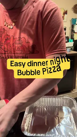 Quick easy dinner #easydinner #bubblepizza #pizza #DinnerIdeas #relatable 
