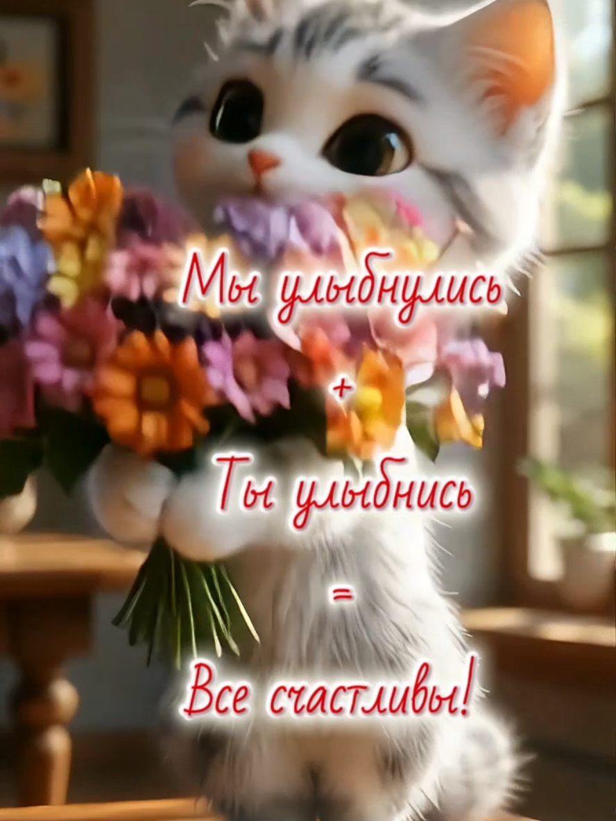 Доброе утро ☀️  #доброеутро #goodthing #открытка #кот #pav_lena 