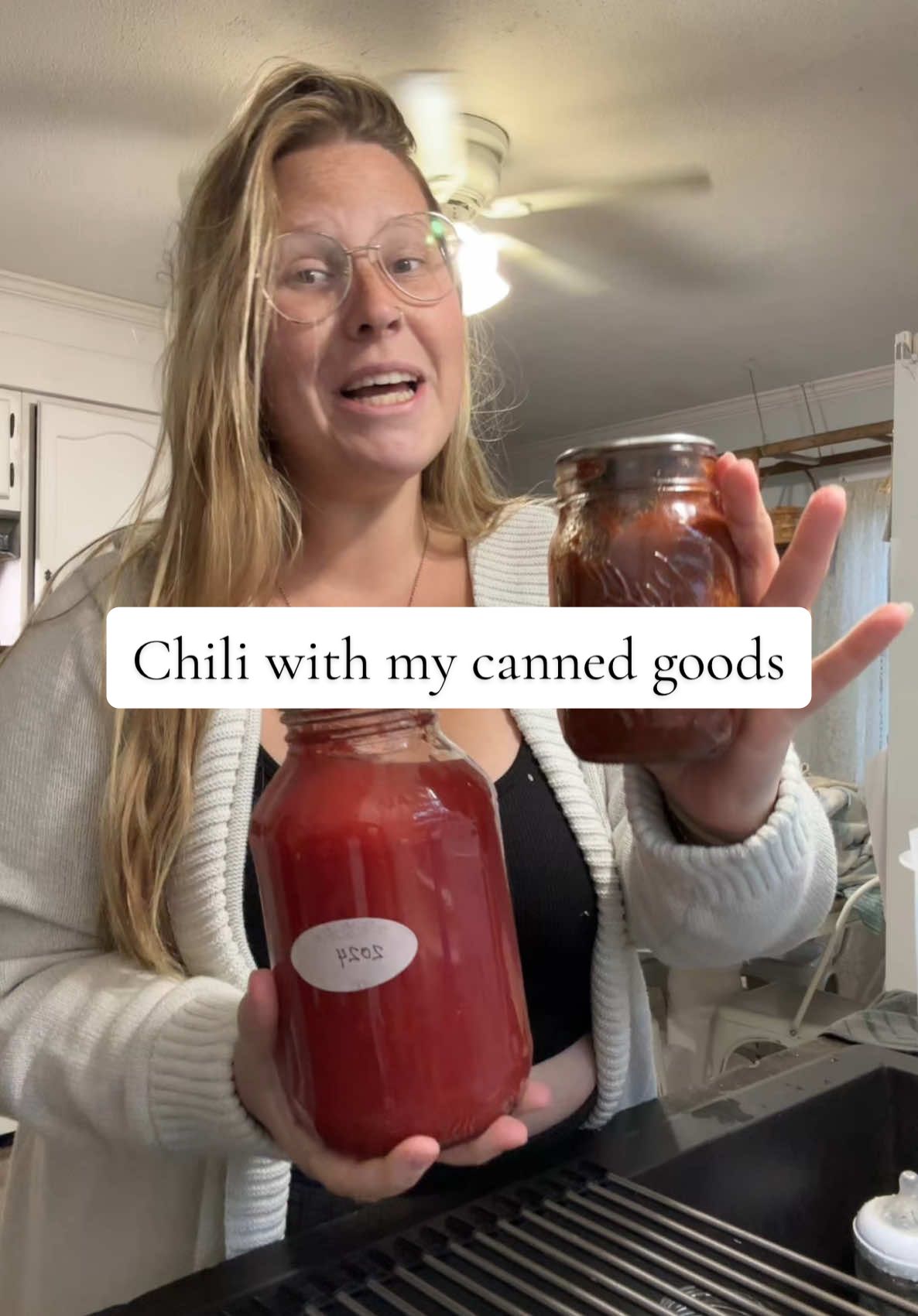 Yall be ready for allllll the videos of me cooking with all my canned goods. It’s officially soup season, so first chili of fall!! #fallcanning #canning #soupseason #chili #homemade 