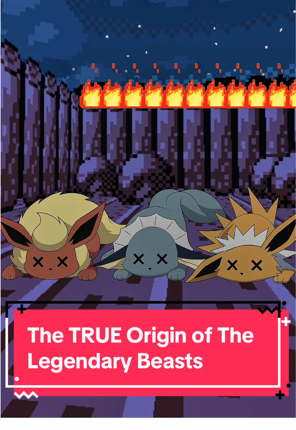 The untold story of Suicune, Entei, and Raikou.. Reborn from the ashes of the Burned Tower. #pokemon #legendarypokemon #pokemonlore #nostalgia #gameboy 