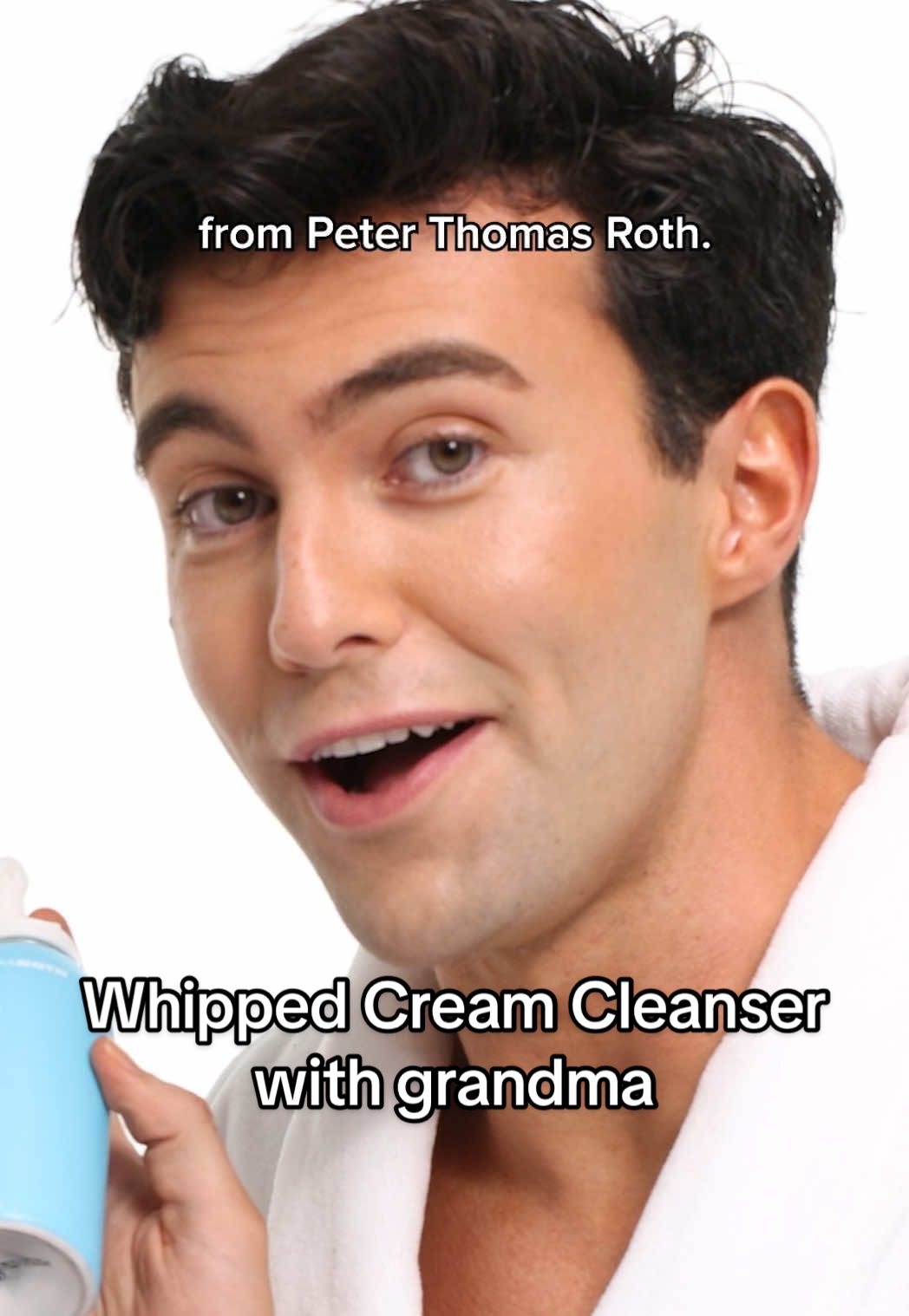 Plot twist: It's actually NEW Water Drench® Whipped Cream Cleanser😅This deliciously effective, Hyaluronic Acid-infused cleanser whips skin clean and is clinically proven to improve the skin barrier after just one use!* (So really, Grandma Roth was doing @Ryan Roth a favor here.)  Shop the new Whipped Cream cleanser now @sephora #PeterThomasRoth #WaterDrench #WhippedCreamCleanser #skincare #grandmasoftiktok  *Based on an immediate clinically measured study on 31 women ages 19 to 50.